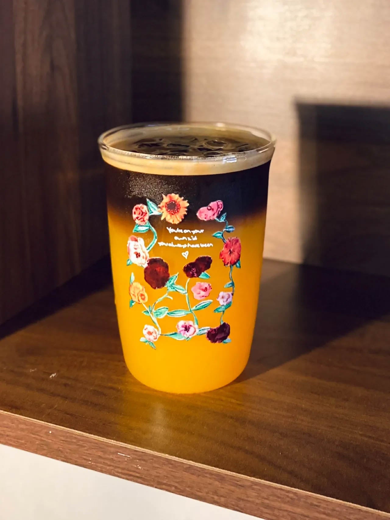 Era Piano Flora Glass Cup | 16oz Clear Glass