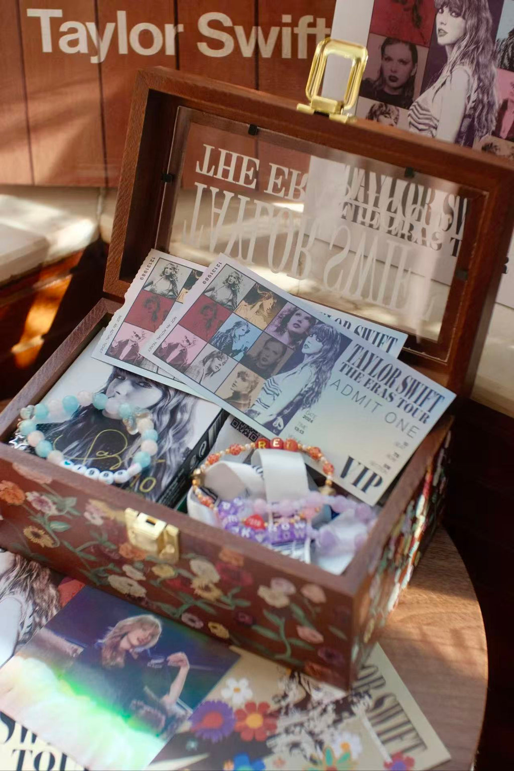 Eras Tour Surprise Song Piano Wooden Keepsake Box