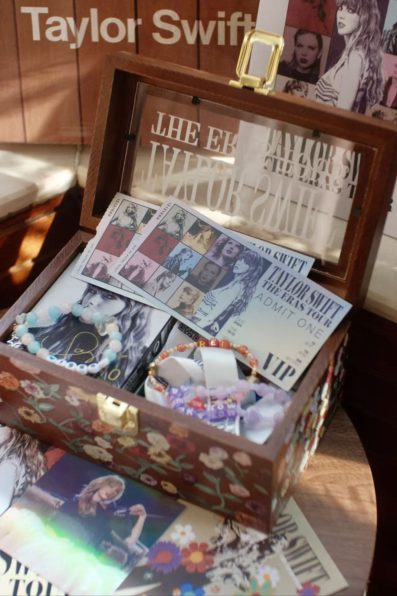 Eras Tour Surprise Song Piano Wooden Keepsake Box